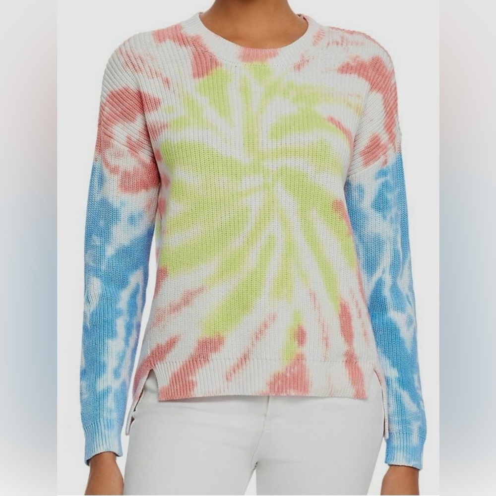 Aqua Tie-Dye Women's Sweater Size Extra Small